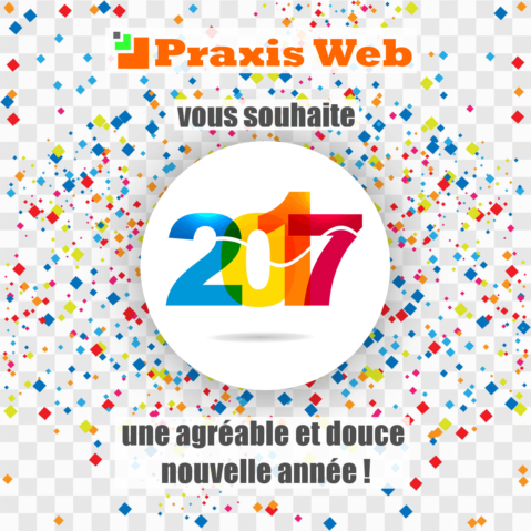 Praxis web vous souhaite une agréable et douce nouvelle année 2017 !